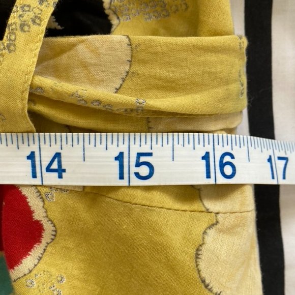 Isda and Co Yellow Spotted Floral Knee Length Skirt - Picture 4 of 10